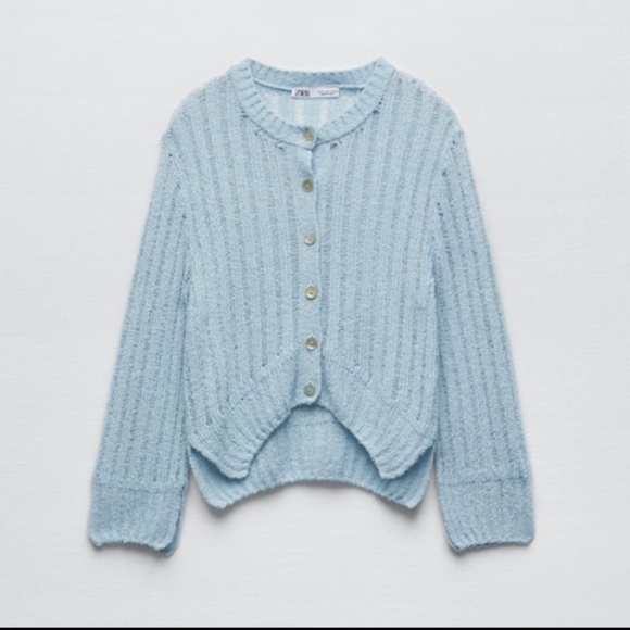 🩵OPEN KNIT CARDIGAN - Picture 8 of 13